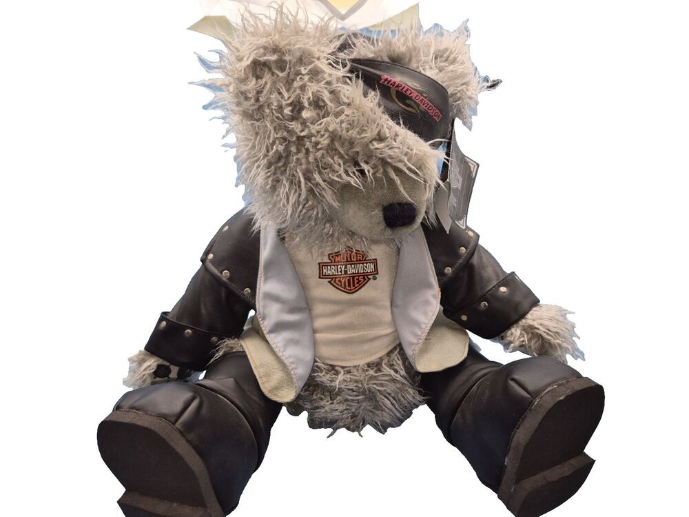Vintage 1997 Harley Davidson Clutch Cargo 20" Plush Bear Motorclothes